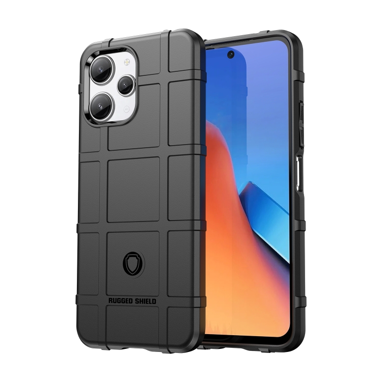 

For Xiaomi Redmi 12 Full Coverage Shockproof TPU Phone Case(Black)