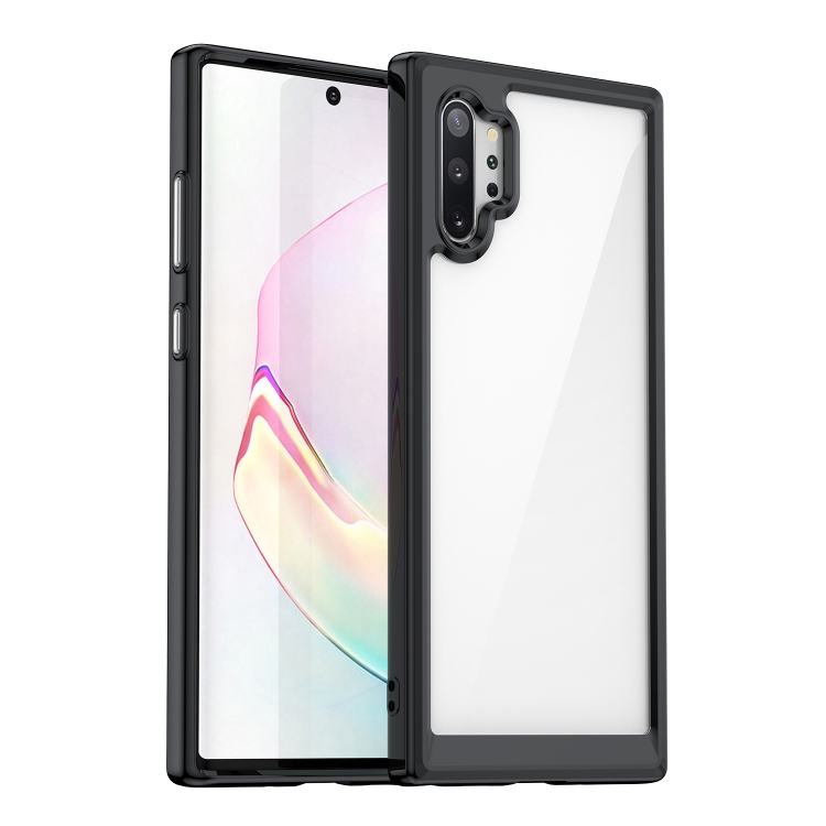 

For Samsung Galaxy Note10+ 5G Colorful Series Acrylic + TPU Phone Case(Black)
