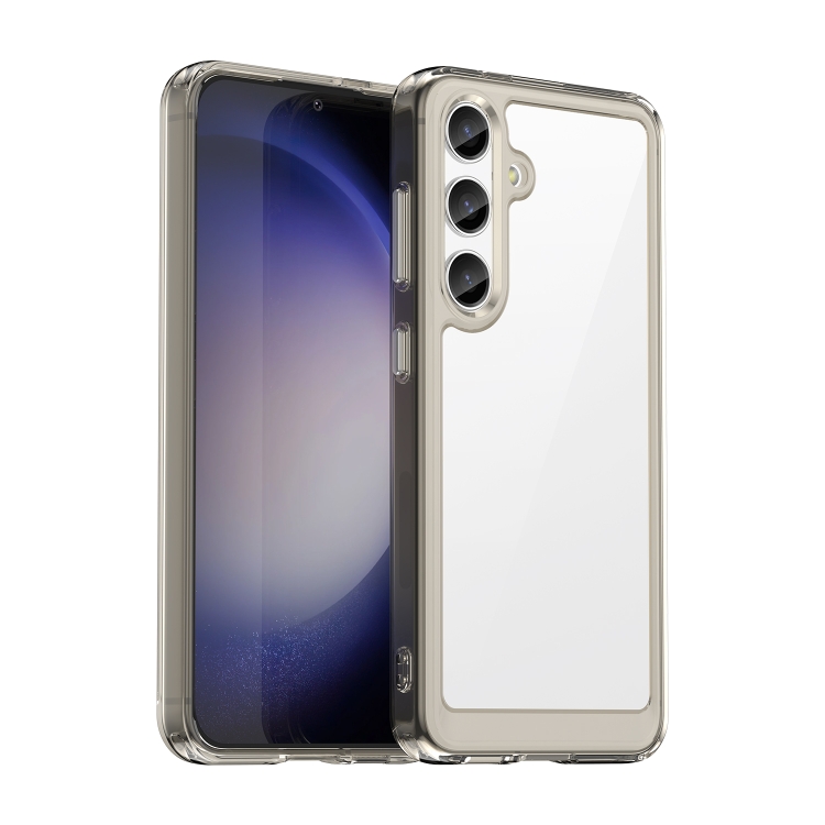 

For Samsung Galaxy S24 5G Colorful Series Acrylic + TPU Phone Case(Transparent Grey)