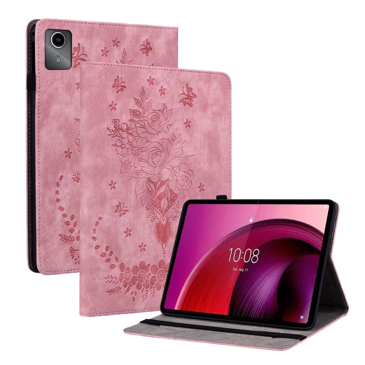 For Lenovo Tab M11/Xiaoxin Pad 11 2024 Butterfly Rose Embossed
