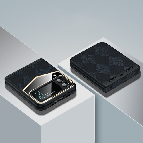 

For Samsung Galaxy Z Flip4 Luxury Series Fold Hinge Phone Case(Black)