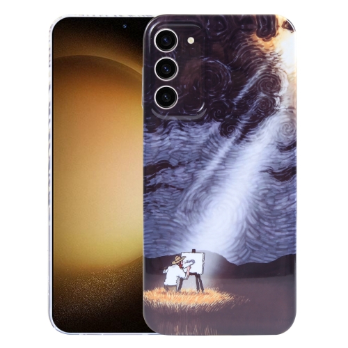 

For Samsung Galaxy S23+ 5G Precise Hole Oil Painting Pattern PC Phone Case(Shine)