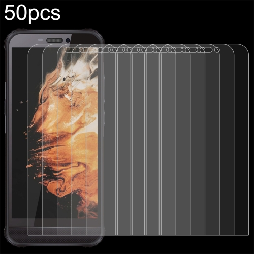 

For AGM H3 50pcs 0.26mm 9H 2.5D Tempered Glass Film