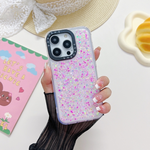 

For iPhone 13 Noctilucent Light Drip Glue Shockproof Phone Case(Pink)