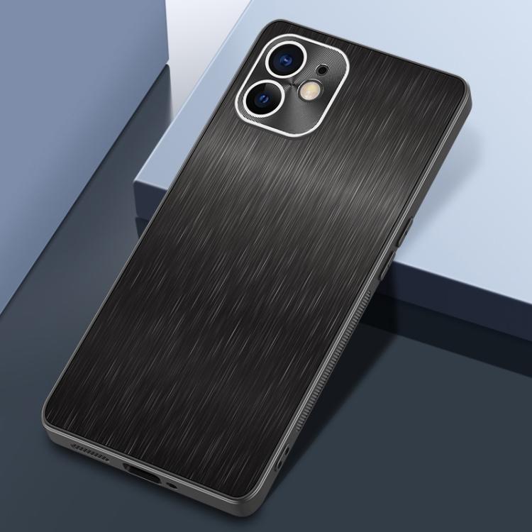 

For iPhone 11 Rain Silk Texture Shockproof Phone Case(Black)