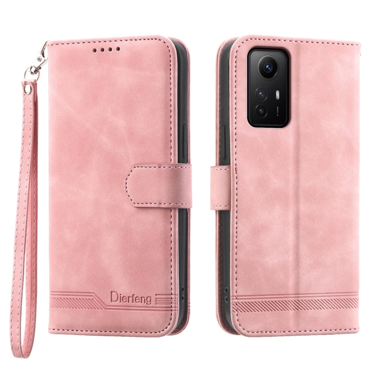 

For Xiaomi Redmi Note 12S 4G Global Dierfeng Dream Line TPU + PU Leather Phone Case(Pink)