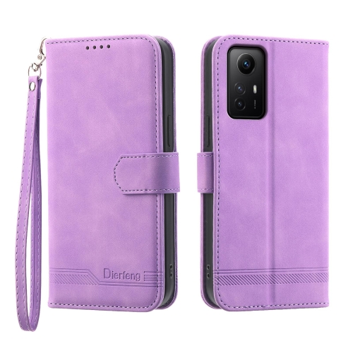 

For Xiaomi Redmi Note 12S 4G Global Dierfeng Dream Line TPU + PU Leather Phone Case(Purple)