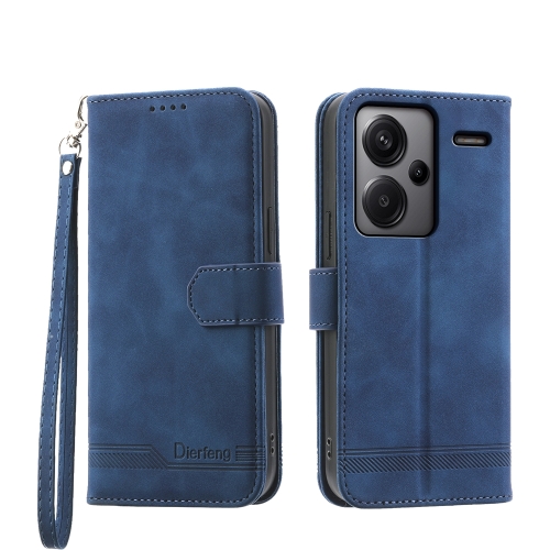 

For Xiaomi Redmi Note 13 Pro+ Dierfeng Dream Line TPU + PU Leather Phone Case(Blue)