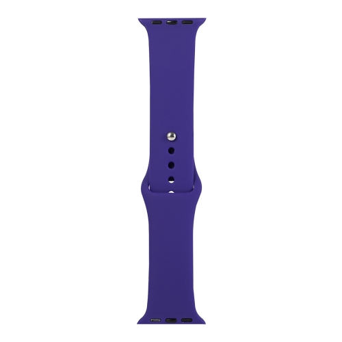 

For Apple Watch Ultra 49mm&Watch Ultra 2 49mm / Series 9&8&7 45mm / SE 3&SE 2&6&SE&5&4 44mm / 3&2&1 42mm Silicone Watch Band, Long Section (Men)(Dark Purple)