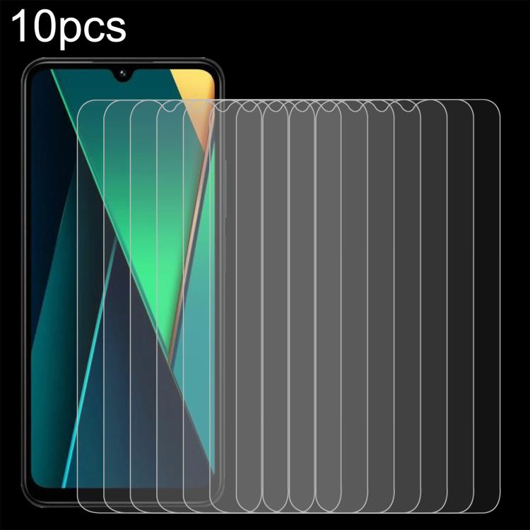 

For Xiaomi Poco C85 4G 10pcs 0.26mm 9H 2.5D Tempered Glass Film