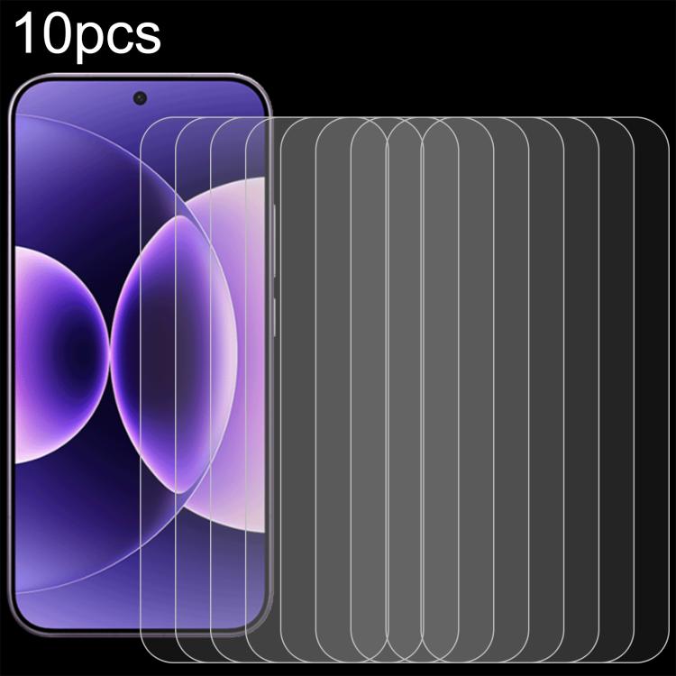 

For Xiaomi 17 Pro Max 10pcs 0.26mm 9H 2.5D Tempered Glass Film
