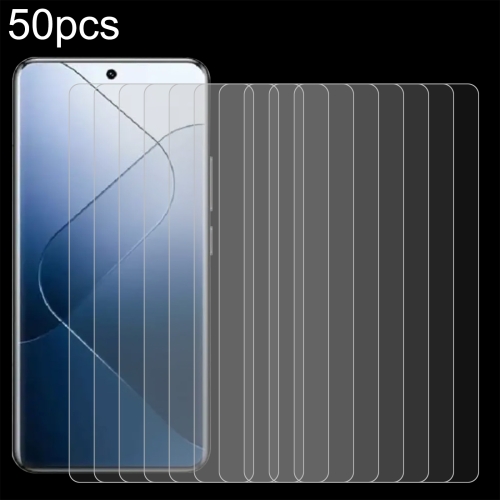 

For Xiaomi 15 50pcs 0.26mm 9H 2.5D Tempered Glass Film