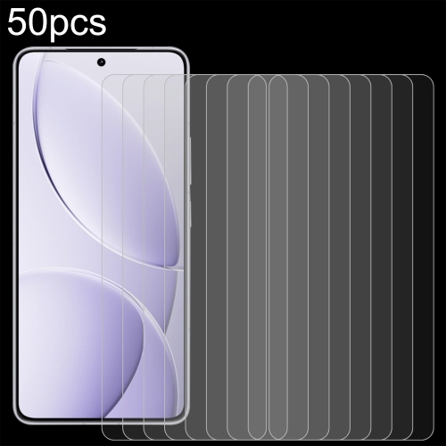 

For Xiaomi Redmi K80 / K80 Pro 50pcs 0.26mm 9H 2.5D Tempered Glass Film