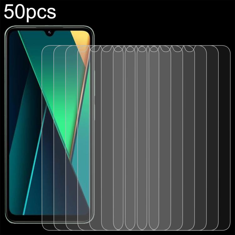 

For Xiaomi Poco C75 5G 50pcs 0.26mm 9H 2.5D Tempered Glass Film