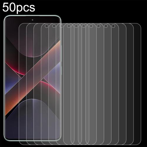 

For Xiaomi Poco X7 50pcs 0.26mm 9H 2.5D Tempered Glass Film