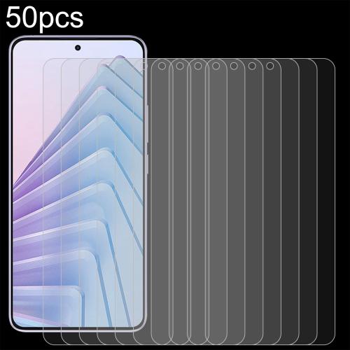 

For Xiaomi Redmi Note 14 5G India 50pcs 0.26mm 9H 2.5D Tempered Glass Film