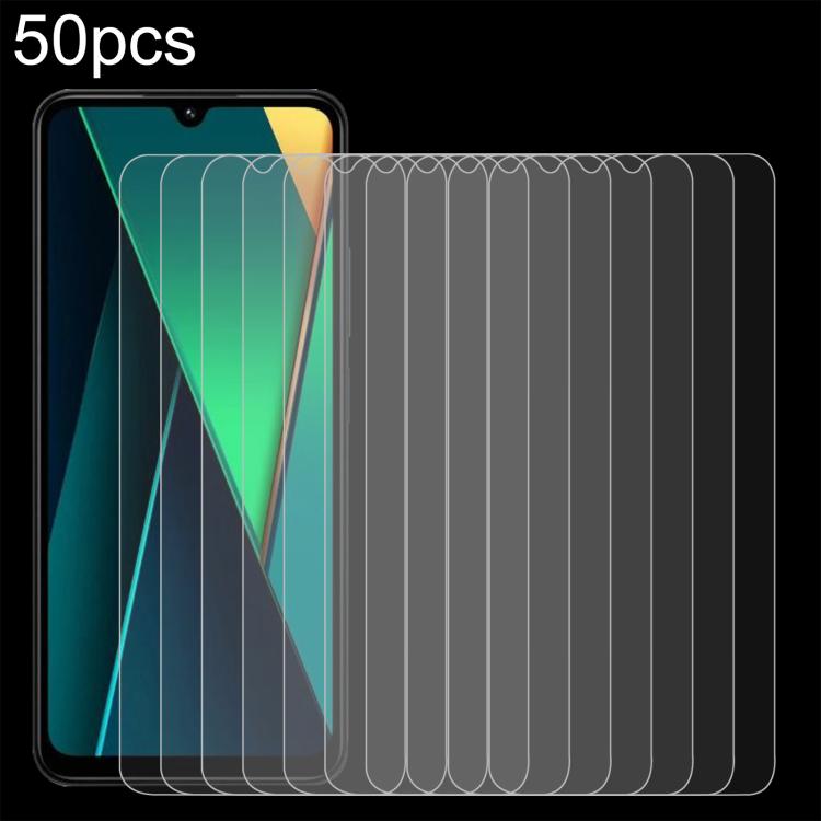 

For Xiaomi Poco C85 4G 50pcs 0.26mm 9H 2.5D Tempered Glass Film