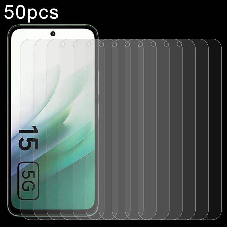 

For Redmi 15 5G 169.5mm 50pcs 0.26mm 9H 2.5D Tempered Glass Film