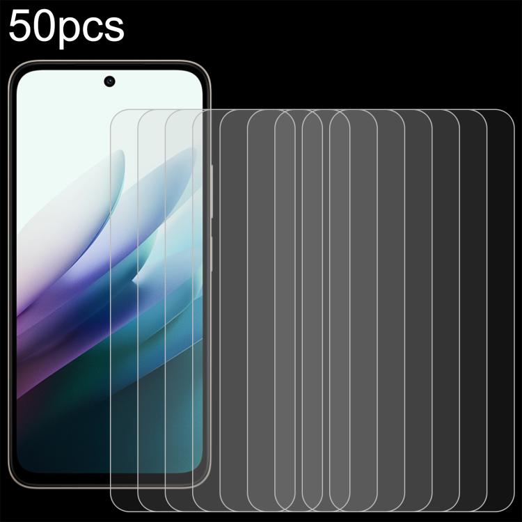 

For Redmi 15 4G SEA 169.5mm 50pcs 0.26mm 9H 2.5D Tempered Glass Film