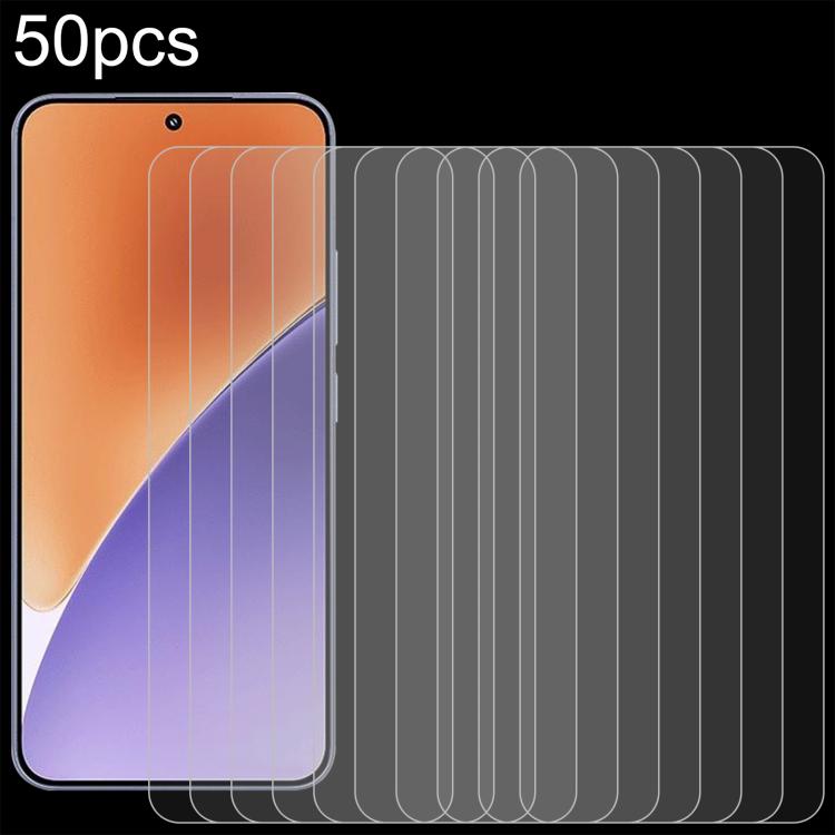 

For Xiaomi 17 50pcs 0.26mm 9H 2.5D Tempered Glass Film