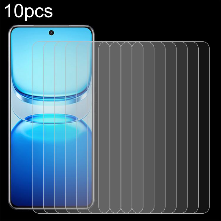 

For vivo iQOO Z10R 10pcs 0.26mm 9H 2.5D Tempered Glass Film