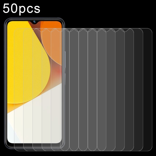 

For vivo Y35 50pcs 0.26mm 9H 2.5D Tempered Glass Film