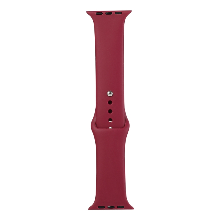 

For Apple Watch Series 9&8&7 41mm / SE 3&SE 2&6&SE&5&4 40mm / 3&2&1 38mm Silicone Watch Band, Long Section (Men)(Cherries)