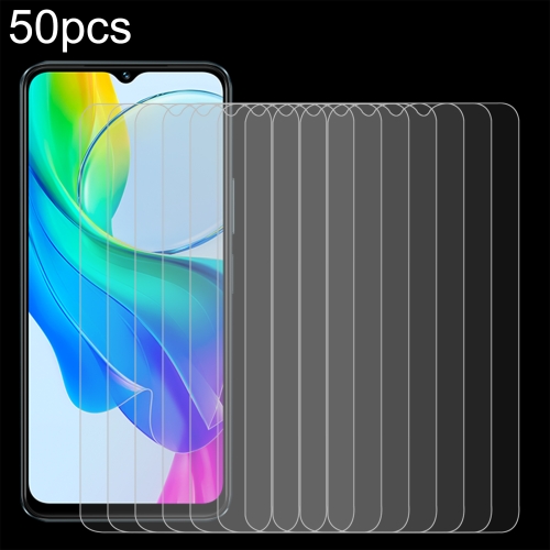 

For vivo Y18t / Y18i 50pcs 0.26mm 9H 2.5D Tempered Glass Film