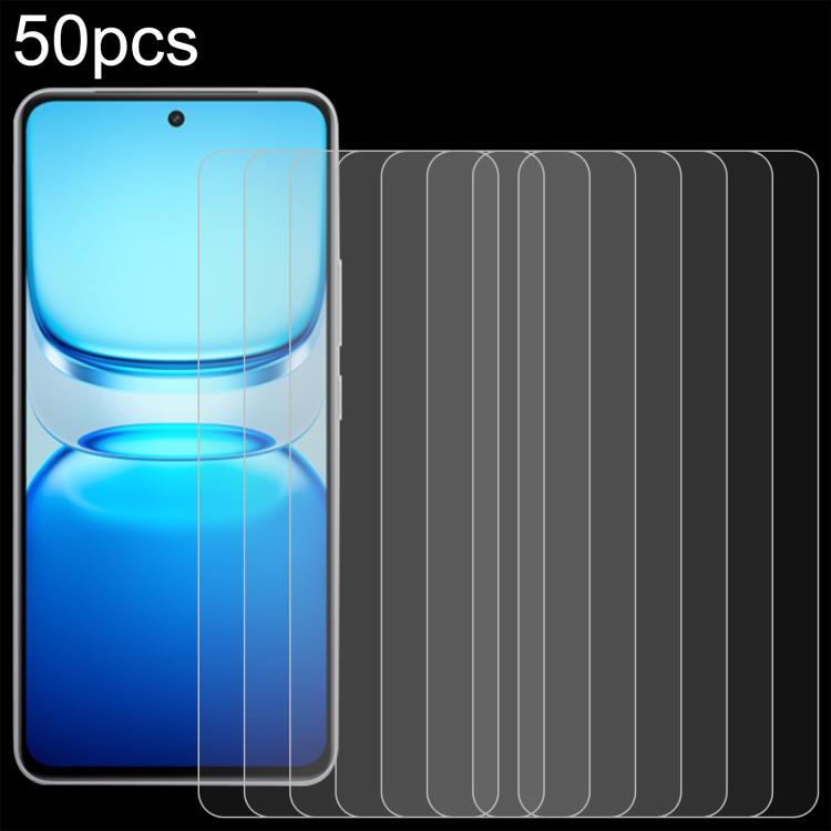 

For vivo iQOO Z10 Lite 4G 50pcs 0.26mm 9H 2.5D Tempered Glass Film