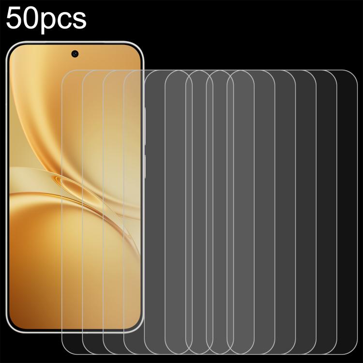 For vivo X300 FE 5G 50pcs 0.26mm 9H 2.5D Tempered Glass Film