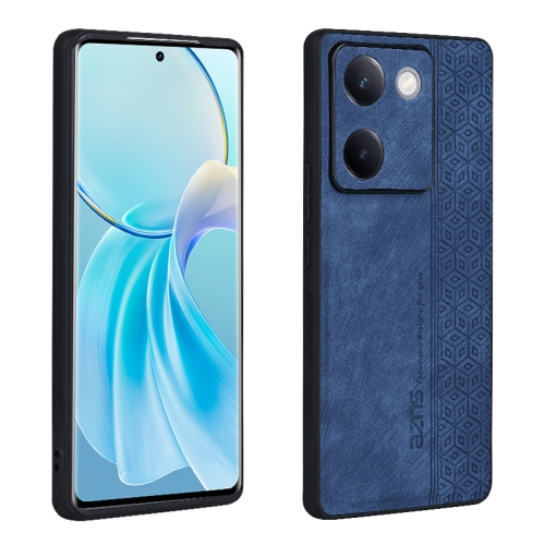 

For vivo Y100 5G AZNS 3D Embossed Skin Feel Phone Case(Sapphire Blue)