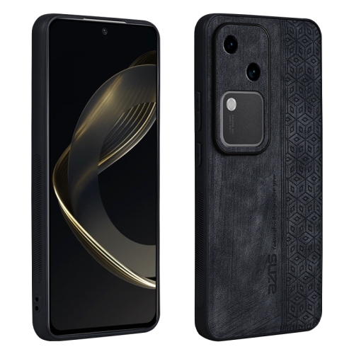 

For vivo S18 AZNS 3D Embossed Skin Feel Phone Case(Black)