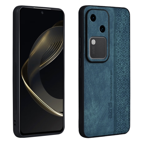 

For vivo S18 AZNS 3D Embossed Skin Feel Phone Case(Dark Green)