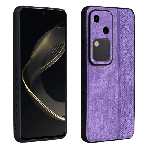 

For vivo S18 AZNS 3D Embossed Skin Feel Phone Case(Purple)