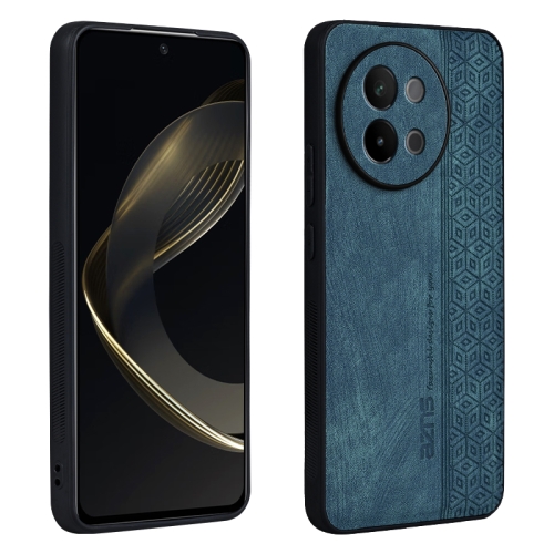 

For vivo S18e AZNS 3D Embossed Skin Feel Phone Case(Dark Green)