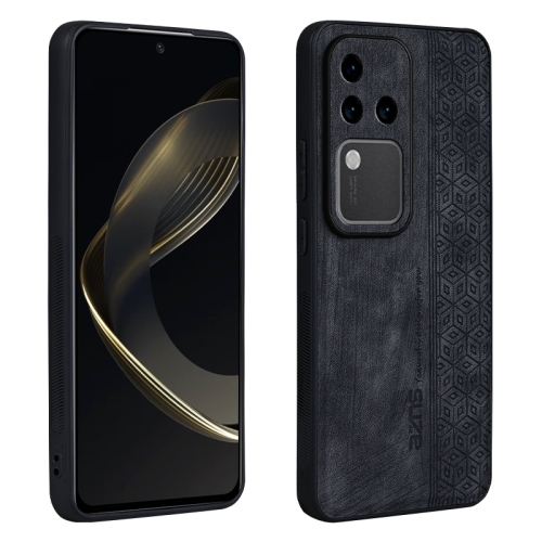 

For vivo S18 Pro AZNS 3D Embossed Skin Feel Phone Case(Black)