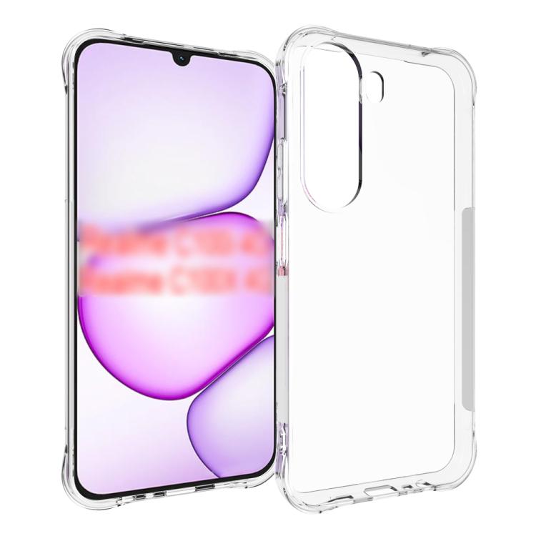 

For Realme C100i 4G / C100x 4G Shockproof Non-slip Thickening TPU Phone Case(Transparent)