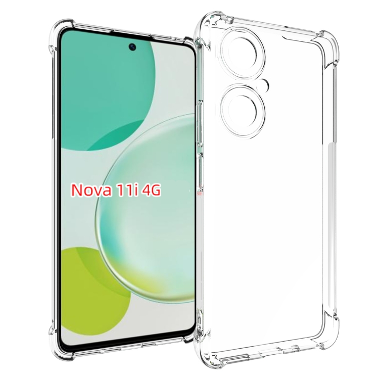 

For Huawei nova 11i 4G Global Shockproof Non-slip Thickening TPU Phone Case(Transparent)