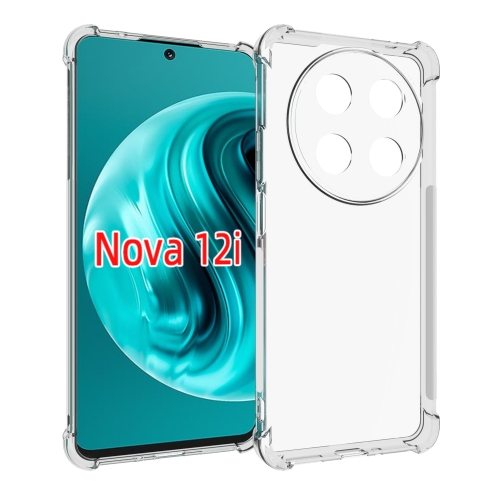 

For Huawei nova 12i Shockproof Non-slip Thickening TPU Phone Case(Transparent)