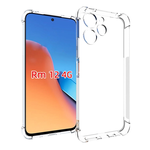 Para Xiaomi Redmi 13C Funda para teléfono de TPU con engrosamiento  antideslizante a prueba de golpes (Transparente)
