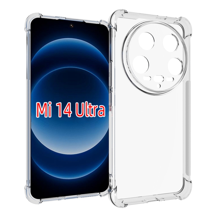

For Xiaomi 14 Ultra Shockproof Non-slip Thickening TPU Phone Case(Transparent)