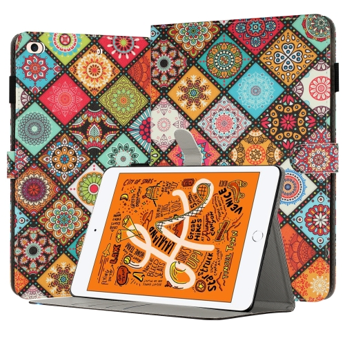 

For iPad mini 5 / 4 / 3 / 2 / 1 Painted Leather Smart Tablet Case(Ethnic Style)