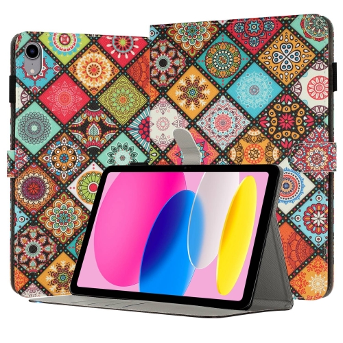 

For iPad 10th Gen 10.9 2022 Painted Leather Smart Tablet Case(Ethnic Style)