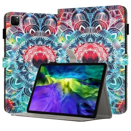 

For iPad Pro 11 2022 / 2021 / 2020 Painted Leather Smart Tablet Case(Mandalas)