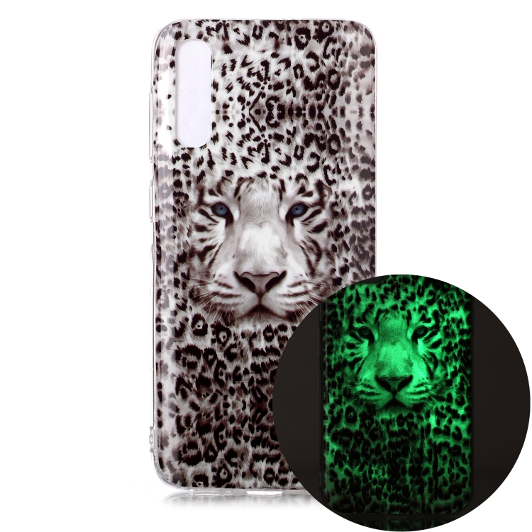 

For Samsung Galaxy A50 Luminous TPU Soft Protective Case(Leopard Tiger)