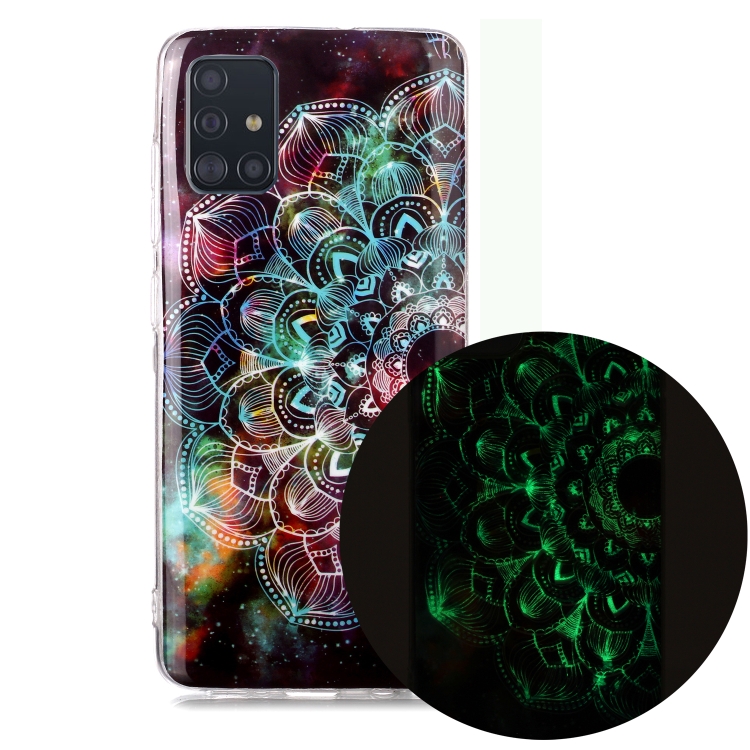 

For Samsung Galaxy A51 Luminous TPU Soft Protective Case(Mandala Flower)