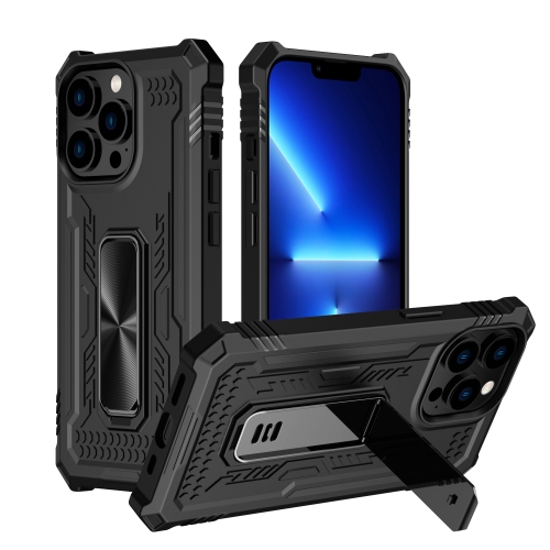 

For iPhone 13 Pro Invisible Holder Phone Case(Black)