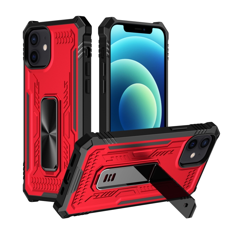 

For iPhone 11 Pro Max Invisible Holder Phone Case(Red)
