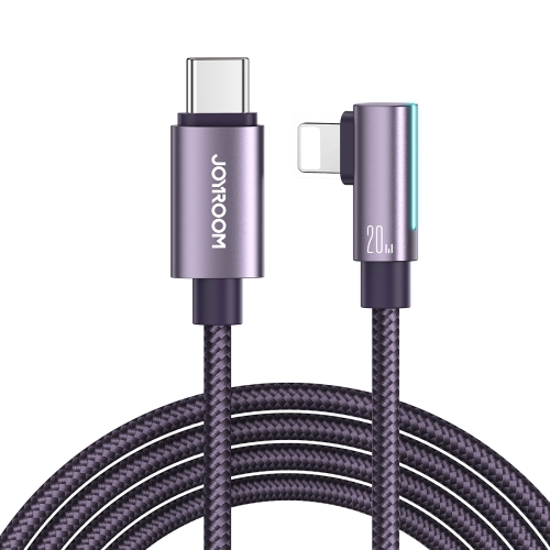 

JOYROOM S-CL020A17 20W USB-C/Type-C to 8 Pin Elbow Fast Charging Data Cable, Length:2m(Purple)