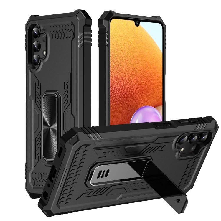 

For Samsung Galaxy A14 5G / 4G Invisible Holder Phone Case(Black)